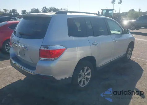 2012 Toyota Highlander Se z USA, uszkodzony, nr VIN 5TDZK3EH1CS065071